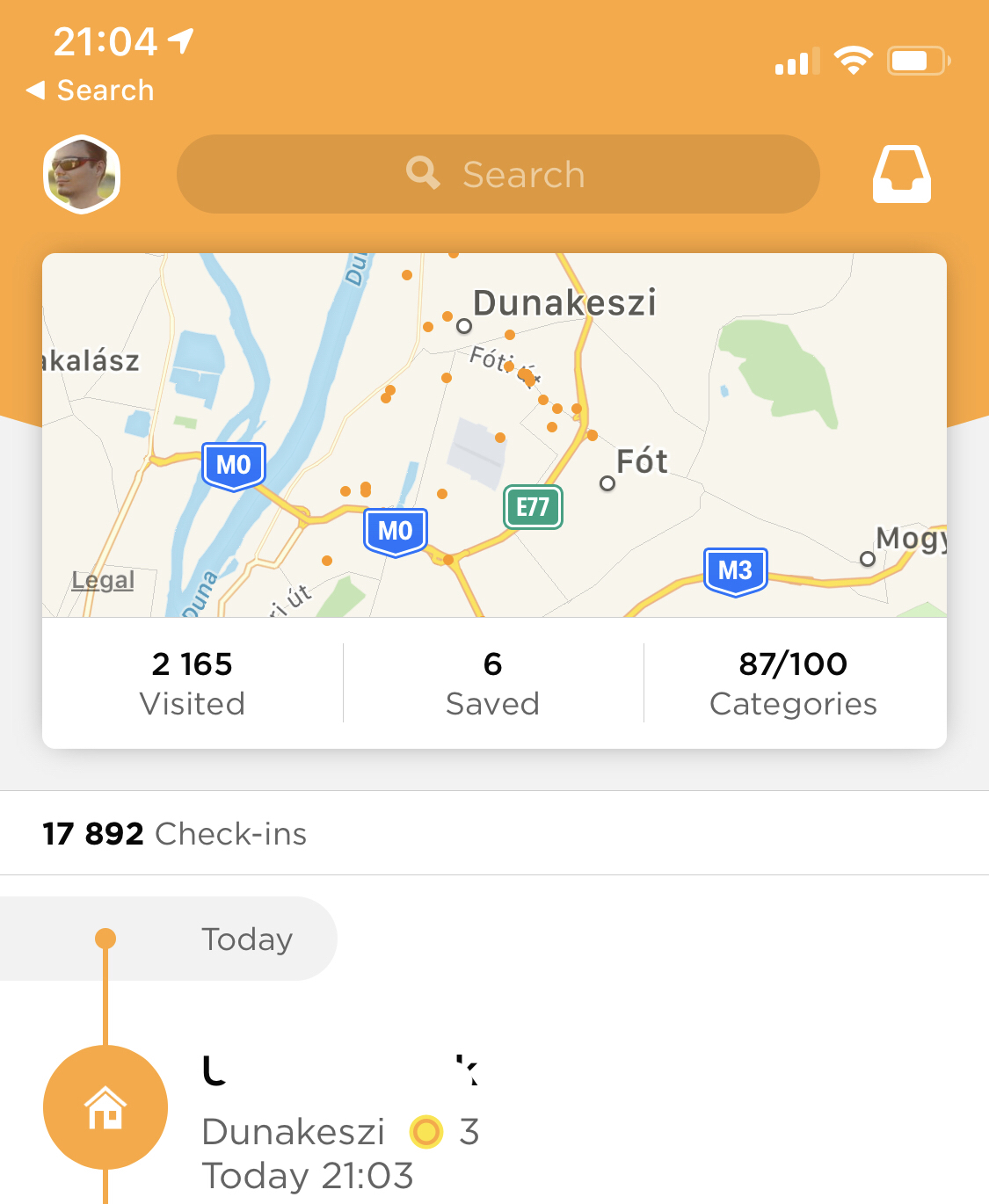 Verify checkin in Swarm app